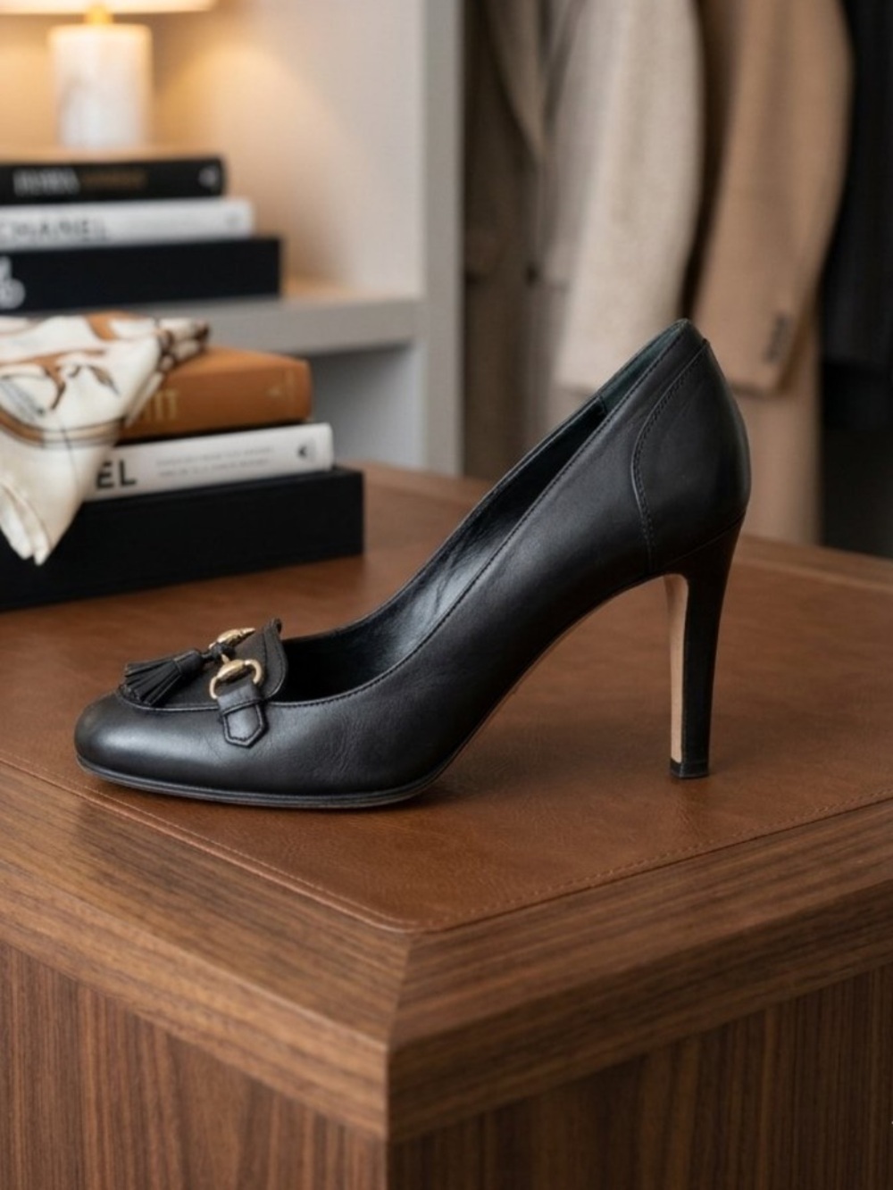 🔥 VTG GUCCI Horsebit Leather Heels  in Noir🔥 - Picture 5 of 6